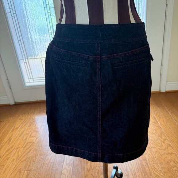 Lauren Jeans Co. Ralph Lauren Premium Denim Skirt with Hardware Closure Size 6 - Picture 4 of 9